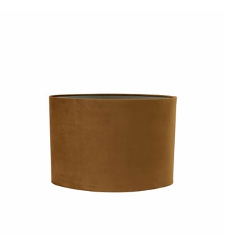 Abat-jour Velours - Cognac - 45x21x32cm - Light & Living - Cognac