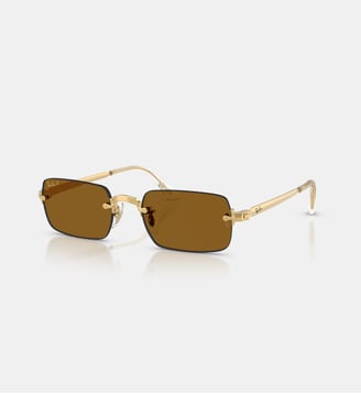 Lunettes de soleil Rectangulaire RB3928 RB3928 By A$AP Rocky - Ray Ban - Doré arista