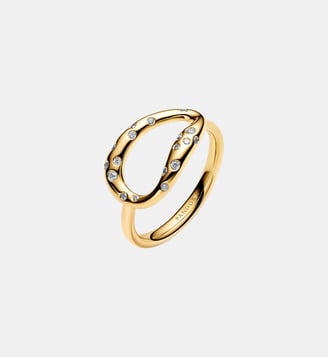 Bague XL Sertie de Forme Organique Dorée - Pandora - Doré