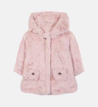 Manteau -  imitation fourrure - Tartine Et Chocolat - Rose pâle
