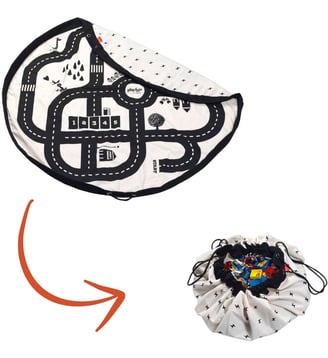 Sac à jouets 2 en 1 réversible Noomad Original - Play&Go - Gris