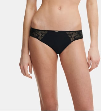 Slip broderie florale - Chantelle - Noir