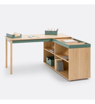 Bureau d’angle réversible avec rangement La Redoute Interieurs