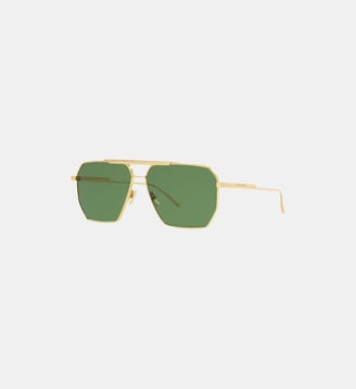 Lunettes de soleil Pilote BV1012S - Bottega Veneta - Doré