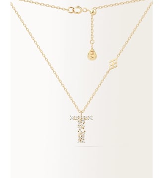 Collier Initiale T Or Jaune PIAPARIS