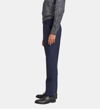 pantalon de costume - Agnès b. - Bleu soir