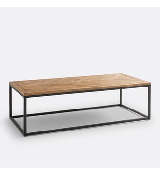 Table basse, en pin massif - La Redoute Interieurs - Pin ciré