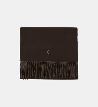 Écharpe en tissu sergé - Faguo - Marron et taupe