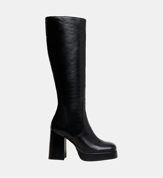 Bottes à talons Bryan en cuir vieilli - Jonak - Noir
