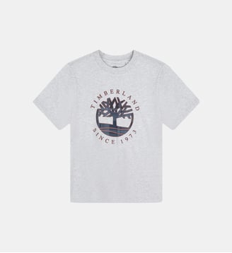 T-shirt sigle à manches courtes - Timberland - Gris chiné