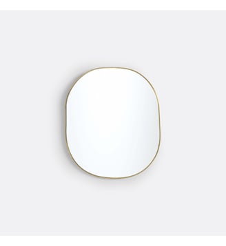 Miroir ovale en laiton La Redoute Interieurs