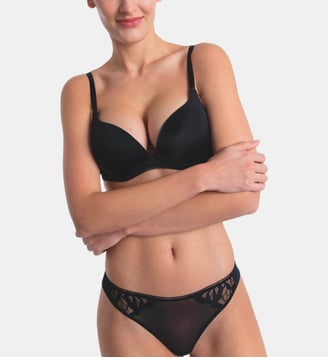 Soutien-gorge push-up Sin noir - Maison Lejaby - Noir