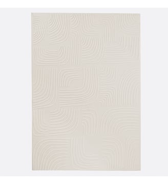 Tapis rectangulaire, motifs graphiques - La Redoute Interieurs - Écru