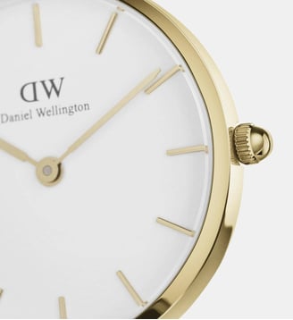 Montre Petite Blanc DW00100350 - Daniel Wellington - Doré