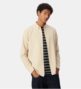 Chemise easy velours milleraies Ikks