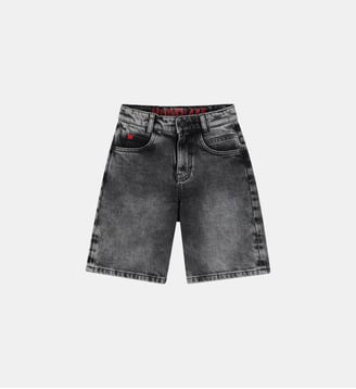 Bermuda en jean - Hugo Kids - Denim black lave