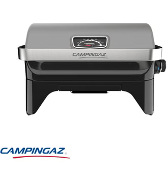 Barbecue gaz ATTITUDE 2GO inox à poser, 48x26 cm - Campingaz - Noir et gris