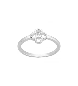 Bague Fiorenza en Argent avec diamant blanc La Garçonne Diamant
