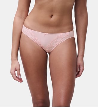Slip évolutif broderie italienne - Chantelle - Pink cloud