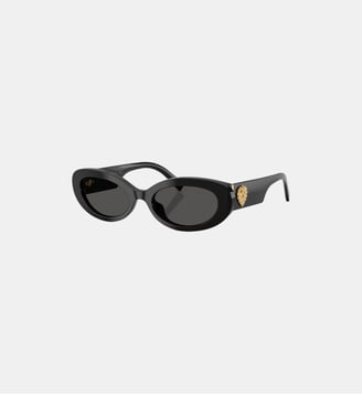 Lunettes de soleil Ovale DG4537 - Dolce & Gabbana - Noir
