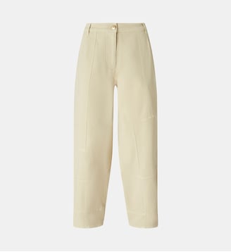 Pantalon ballon en coton doux - Pinko - Sable blanche