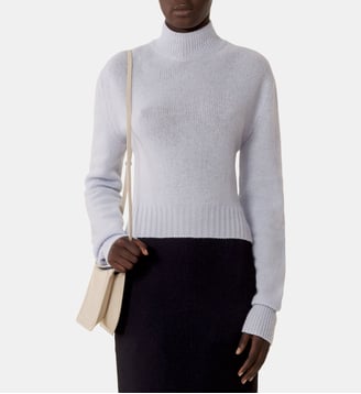 Pull Dos Nu En Cachemire - Lanvin - Bleu