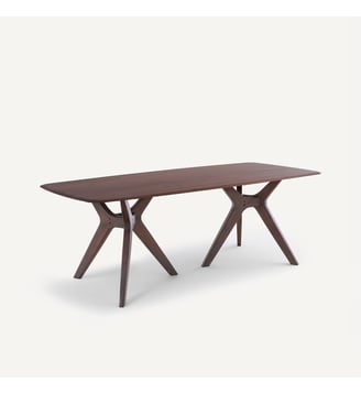 Table rectangulaire, en noyer massif, 8 couverts - AM.PM - Noyer