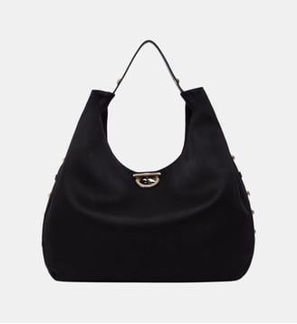 Sac hobo Gerona suédé  - Liu Jo - Noir