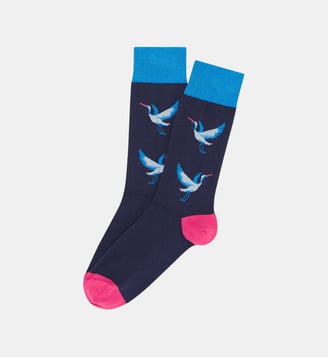 Chaussettes en coton - Birdie Marine - Arthur - Marine