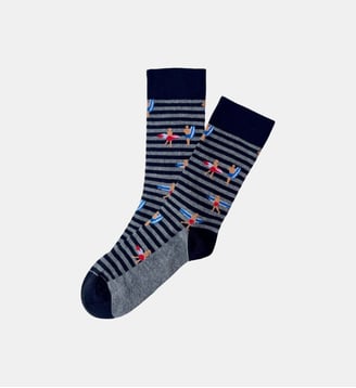 Chaussettes en coton - Surf Noir - Arthur - Noir