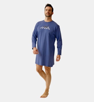 Maxi Tee-Shirt en jersey de coton épais - A'Bear Road - Arthur - Bleu