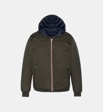 Blouson/doudoune réversible - Schott - Kaki