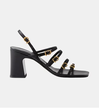 Sandales à talon satin - Claudie Pierlot - Noir