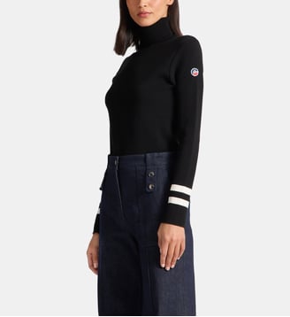 Pull judith col roulé coupe ajustée - Fusalp - Noir
