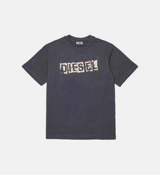 T-shirt avec logo - Diesel Kids - Gris moyen