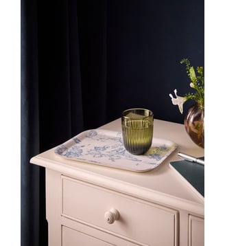 Plateau en bois "Esprit Jouy" - Petit modèle - Cyrillus - Jouy bleu