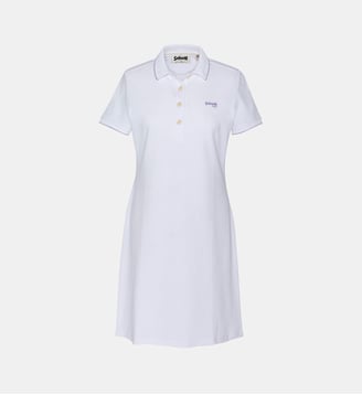 Robe polo rétro sport - Schott - Blanc