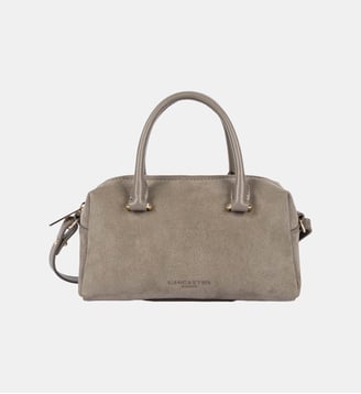 Sac à main Suède Cube en cuir - Lancaster - Galet