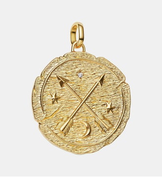 Charm Médaillon XL Flèches Croisées - Pandora - Doré