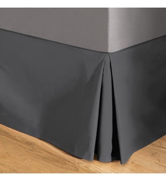 Cache sommier coton - La Redoute Interieurs - Gris foncé