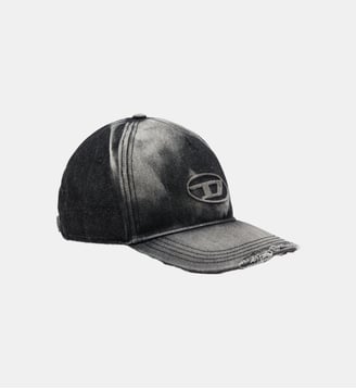 Casquette de baseball en denim effet « destroyed » - Diesel - Noir