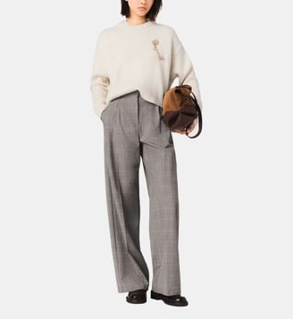 Pantalon de tailleur à carreaux - Maje - Gris