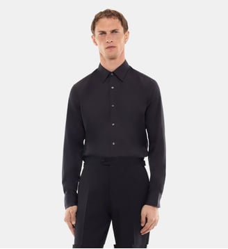 Chemise en twill de coton - Fursac - Noir