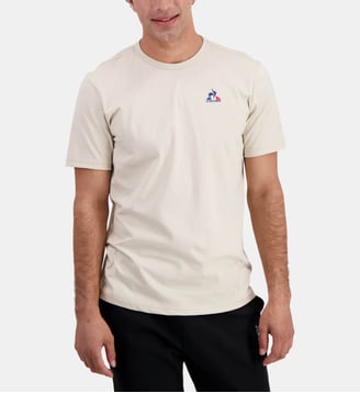 T-shirt droit signature - Le Coq Sportif - Beige clair