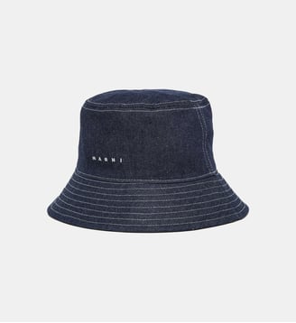 Bob avec logo - Marni - Denim bleu