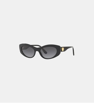 Lunettes de soleil Œil de chat DG4360 - Dolce & Gabbana - Noir