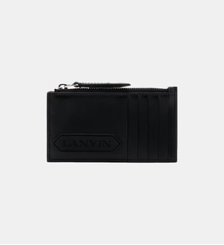 Porte-Cartes Lanvin Signature En Cuir - Lanvin - Noir