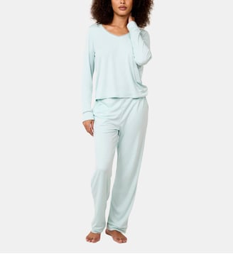 Pantalon issu de fibres végétales Softness vert d'eau Maison Lejaby