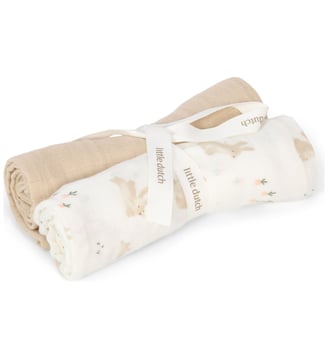 Set de 2 langes - Little Dutch - Blanc