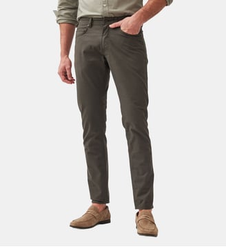 Pantalon chino droit en coton Heriot - Rodd & Gunn - Vert forêt
